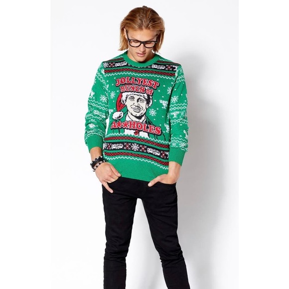 National Lampoons - Jolly Bunch Mens' Ugly Christmas Sweater - Picture 3 of 3